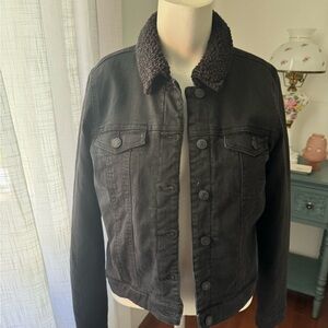 Vero Moda Black Sherpa Jean Jacket